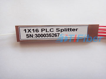 1X16 الصلب أنبوب نوع البسيطة الألياف البصرية PLC الفاصل مع SC / APC موصل