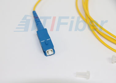 SC / UPC Simplex الألياف التصحيح الحبل وضع واحد لشبكة FTTH ، طول مخصص