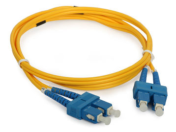 الاتصالات السلكية واللاسلكية SC دوبلكس الألياف البصرية التصحيح الحبل مع تلميع UPC / APC