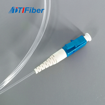 FTTH Transparent LC UPC Fiber Optic Patch Cord Simplex غير مرئي