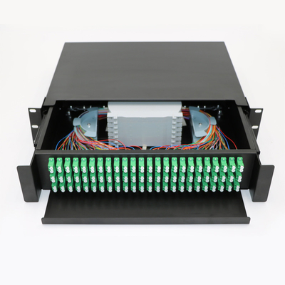 Sc / Fc / St / Lc Rack Mount Termination Box Fiber Optic Patch Panel 12-24 Core