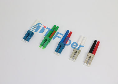 الأزرق الأخضر المتعدد موصلات دوبلكس LC كابلات الألياف البصرية لشبكة FTTX