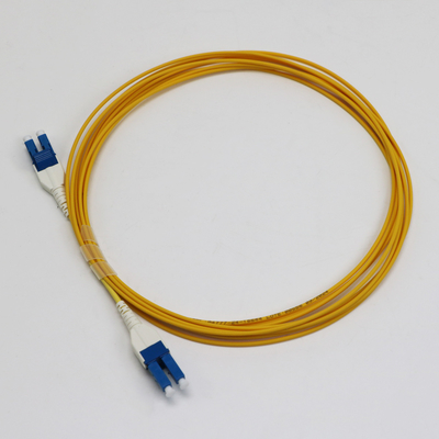 LC Uniboot Zip Cod SingleMode G657.A1 BendInsensitive Duplex 2mm LSZH خسارة منخفضة 0.15dB سلك التصحيح الألياف