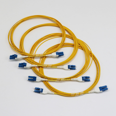 LC Uniboot Zip Cod SingleMode G657.A1 BendInsensitive Duplex 2mm LSZH خسارة منخفضة 0.15dB سلك التصحيح الألياف