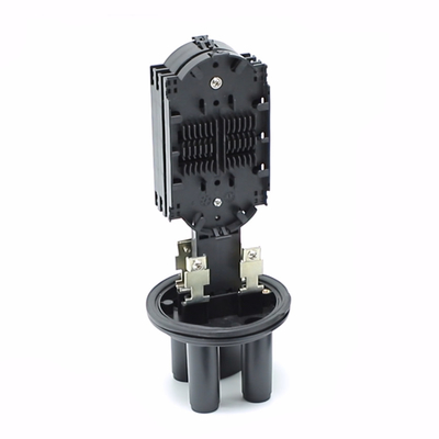 مربع الألياف الضوئية القبة 12 Core 24 Core 36 Core 1 Input 2 Output ABS Black Mini Fiber Splice Closure