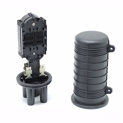 مربع الألياف الضوئية القبة 12 Core 24 Core 36 Core 1 Input 2 Output ABS Black Mini Fiber Splice Closure