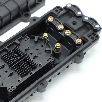 FTTX FTTH نوع الخط في صندوق الألياف الضوئية 12 Core 24 Core 36 Core 1 Input 2 Output Fiber Optic Splice Closure