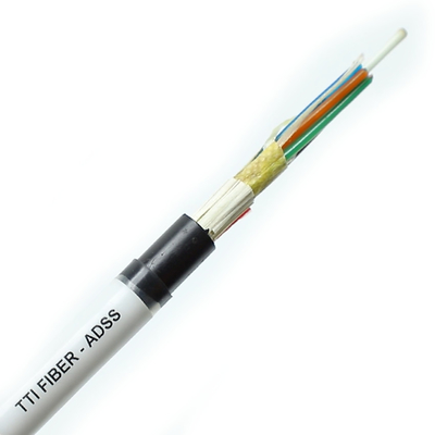 FTTH FTTX خارجية ADSS غلاف واحد غلاف مزدوج 8F 12F 24F 48F كابلات الألياف الضوئية