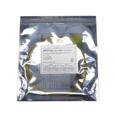 تصميم جديد تم اختباره أحادي النمط بسيط 3 5 10 متر SC / APC - FC / APC FTTH OFNP سلك توصيل الألياف الضوئية