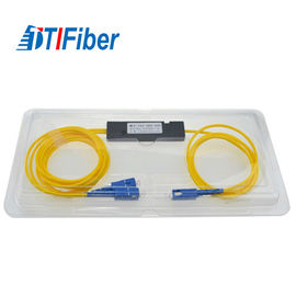 FBT 1X2 2x2 الألياف البصرية الفاصل PLC 1310 / 1550nm 0.9MM ABS نوع لنظام FTTX
