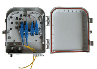1 × 8 PLC الفاصل في الهواء الطلق الألياف البصرية مربع التوزيع البلاستيك عالية التأثير