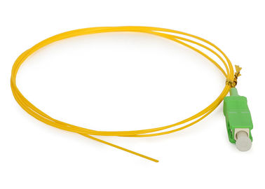 شبكة الوصول البصرية SC APC Simplex Fiber Pigtail مع SM SM Cable Fiber Optic
