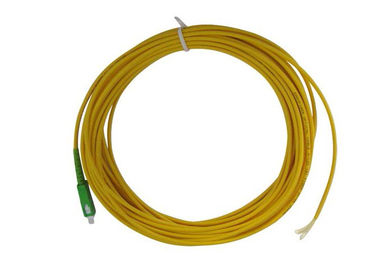 شبكة الوصول البصرية SC APC Simplex Fiber Pigtail مع SM SM Cable Fiber Optic