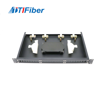 IU 24 Core SC / FC Fiber Optic Terminal Box Fixed Type Fiber Optic Patch Panel