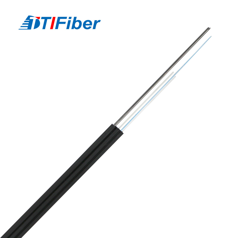 كابل ألياف ضوئية خارجي هوائي فردي GJYXFCH للدعم الذاتي FTTH