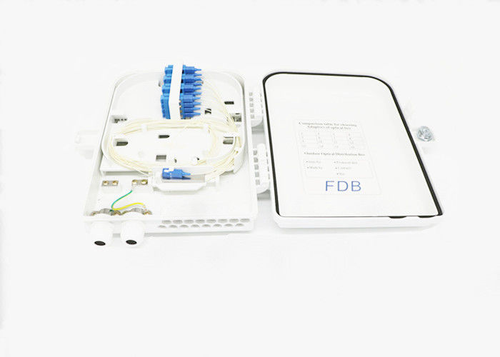 FDB FTTH 16 النوى الألياف الفاصل توزيع مربع في الهواء الطلق PLC الحائط